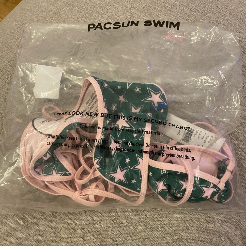 Pacsun Corinne Triangle Bikini Set - Picture 3 of 4